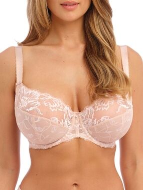 NEW Fantasie Aubree Lace Side Support Underwire Bra 6932 Natural Beige (Nude)